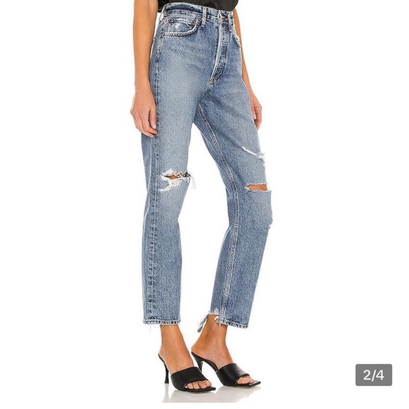 Agolde Denim - AGOLDE Blue High Rise Women Jeans